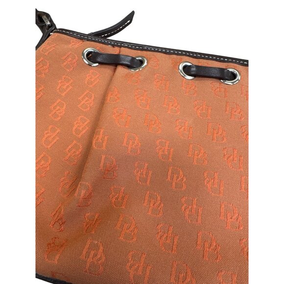 Dooney & Bourke Womens Orange brown satchel handbag small SKU8150 - Picture 2 of 16